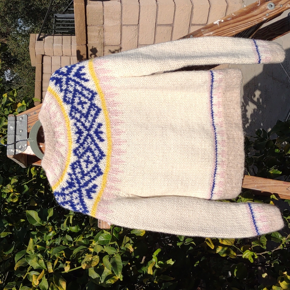 J.Crew Round Neckline Pattern Pullover Hand Knit … - image 8